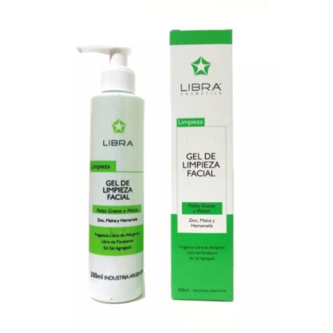 Gel Limpieza Facial Piel Mixta Zinc Hamamelis X 200 Ml Libra